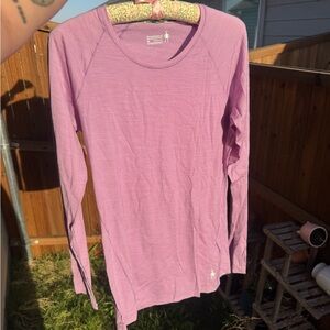 NWT Smartwool Women's Pink Long-Sleeve Base Layer Top
